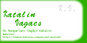 katalin vagacs business card